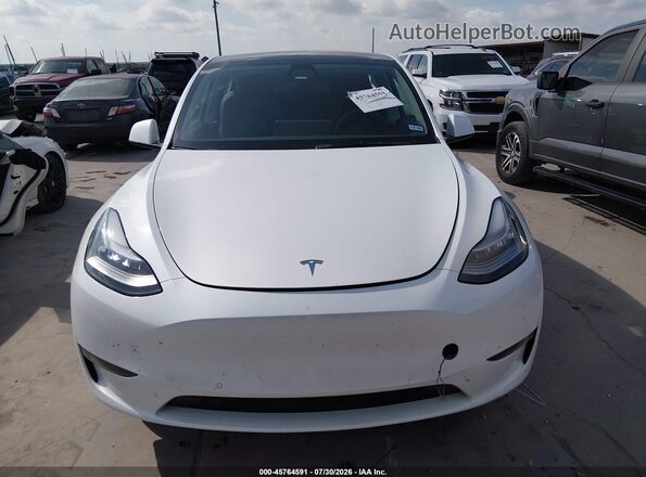 5YJYGDEE6MF204691 2021 TESLA MODEL Y White Widok deski rozdzielczej