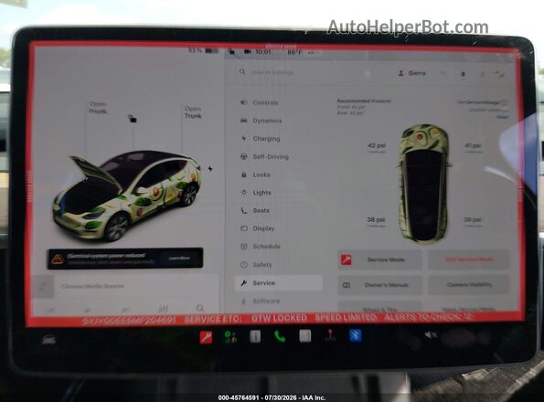 5YJYGDEE6MF204691 2021 TESLA MODEL Y White 