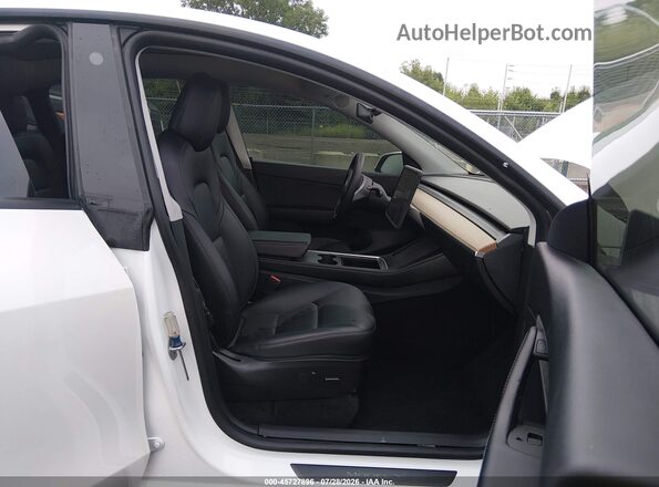 5YJYGDEE6MF298717 2021 TESLA MODEL Y White Widok naklejki z numerem VIN
