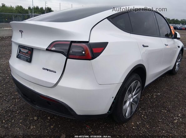 5YJYGDEE6MF298717 2021 TESLA MODEL Y White Widok z tyłu
