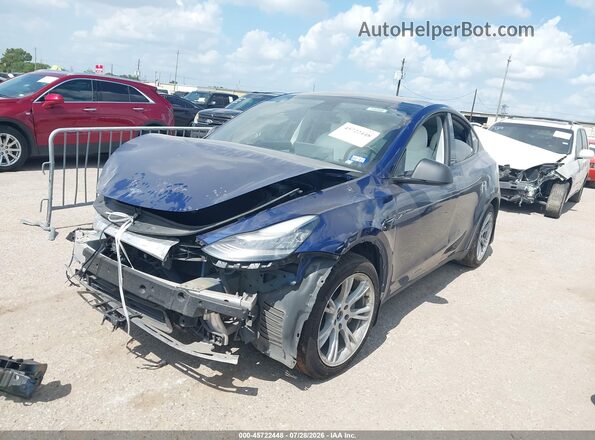 5YJYGDEE7MF069270 2021 TESLA MODEL Y Blue Передня ліва чверть