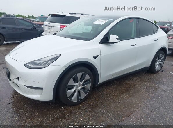 5YJYGDEE7MF082164 2021 TESLA MODEL Y Белый Передняя левая четверть