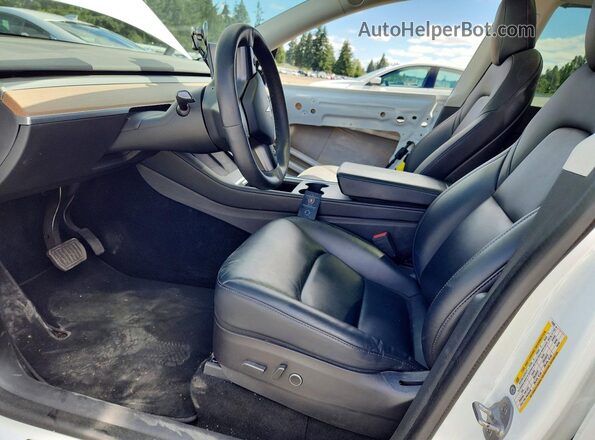 5YJYGDEE7MF153685 2021 TESLA MODEL Белый Вид салона спереди