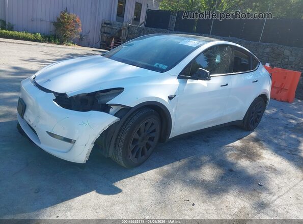 5YJYGDEE7MF194138 2021 TESLA MODEL Y Белый Передняя левая четверть