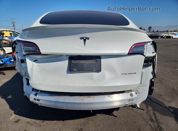 5YJYGDEE7MF202643 2021 TESLA MODEL White Вид ззаду
