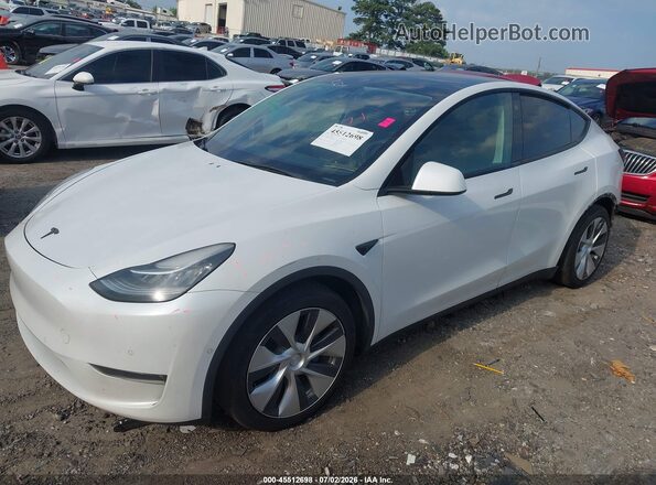 5YJYGDEE7MF203615 2021 TESLA MODEL Y Белый Передняя левая четверть