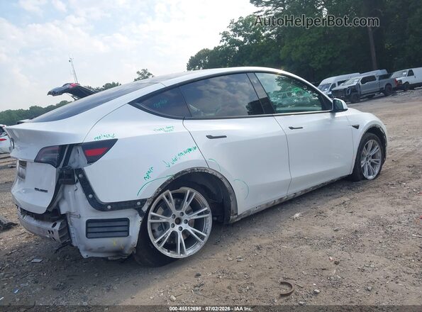 5YJYGDEE7MF203615 2021 TESLA MODEL Y Белый Задняя правая четверть