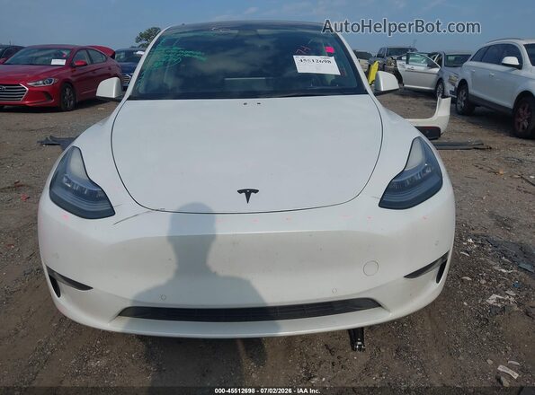 5YJYGDEE7MF203615 2021 TESLA MODEL Y Белый Вид задней части салона