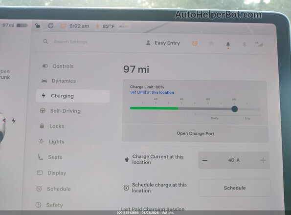 5YJYGDEE7MF203615 2021 TESLA MODEL Y Белый 