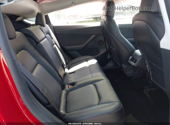 5YJYGDEE7MF219233 2021 TESLA MODEL Y Red Widok naklejki z numerem VIN
