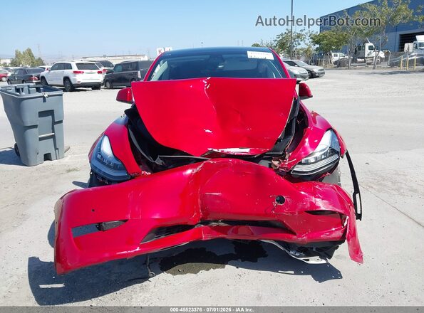 5YJYGDEE7MF219233 2021 TESLA MODEL Y Red Widok zestawu wskaźników