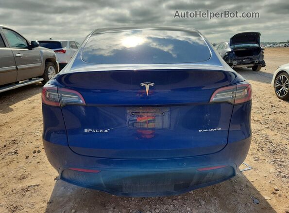 5YJYGDEE7MF246867 2021 TESLA MODEL Blue Vista trasera