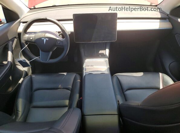 5YJYGDEE7MF271848 2021 TESLA MODEL Red Dashboard view