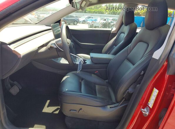 5YJYGDEE7MF271848 2021 TESLA MODEL Red Front interior view