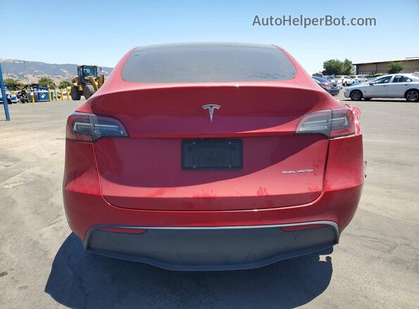 5YJYGDEE7MF271848 2021 TESLA MODEL Red Rear view