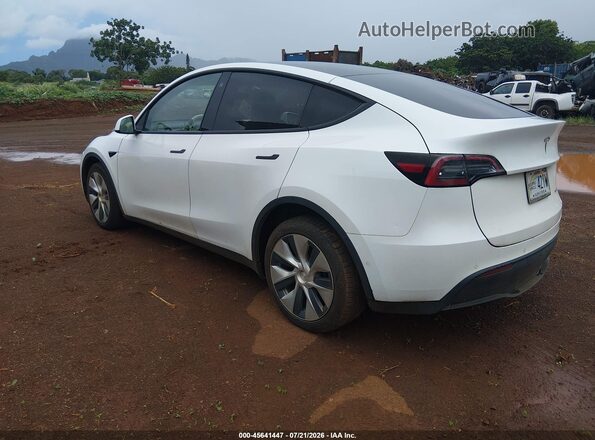 5YJYGDEE7MF279142 2021 TESLA MODEL Y Белый Задняя левая четверть