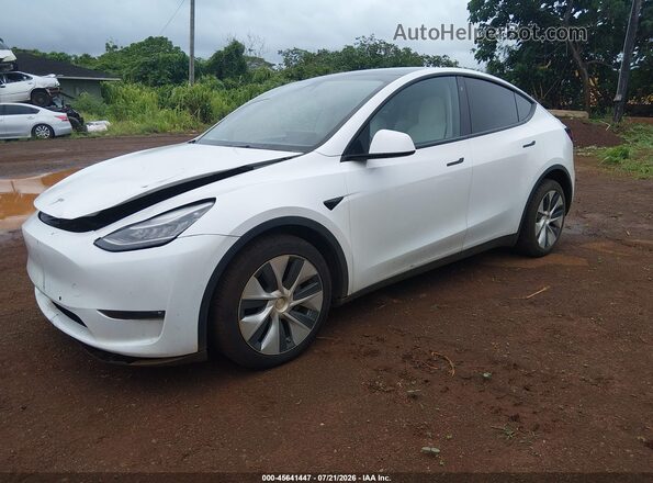 5YJYGDEE7MF279142 2021 TESLA MODEL Y Белый Передняя левая четверть