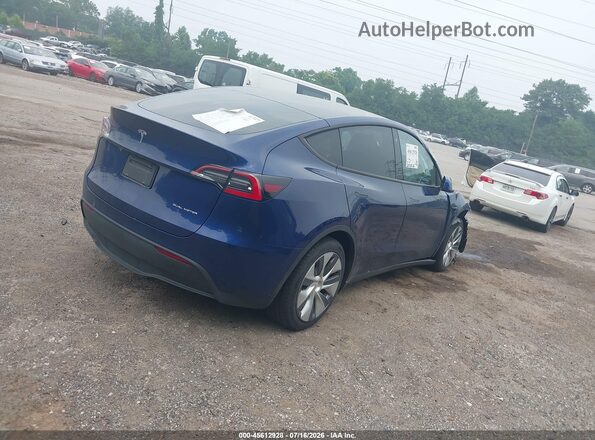 5YJYGDEE8MF061047 2021 TESLA MODEL Y Синий Задняя правая четверть
