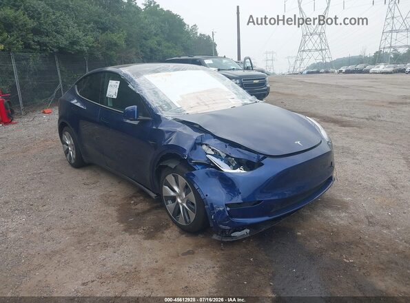 5YJYGDEE8MF061047 2021 TESLA MODEL Y Синий Вид спереди