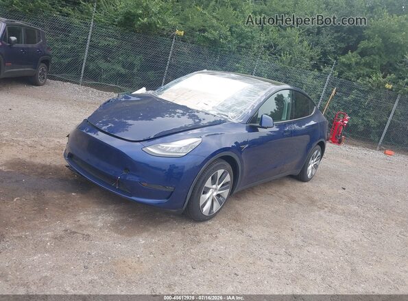 5YJYGDEE8MF061047 2021 TESLA MODEL Y Синий Передняя левая четверть