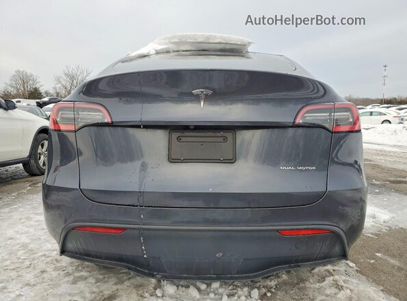 5YJYGDEE8MF085123 2021 TESLA MODEL Gray Rear view