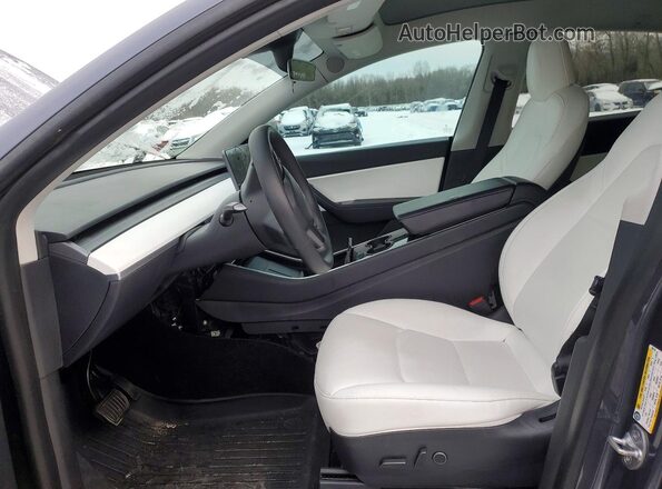 5YJYGDEE8MF085123 2021 TESLA MODEL Gray Front interior view