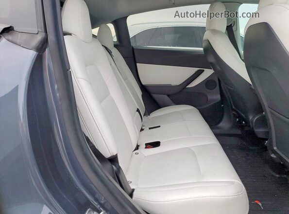5YJYGDEE8MF085123 2021 TESLA MODEL Gray Rear seats view