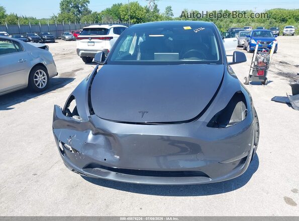 5YJYGDEE8MF105063 2021 TESLA MODEL Y Gray Սալոնի հետևի տեսք