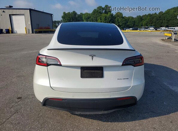 5YJYGDEE8MF185027 2021 TESLA MODEL White უკანა ხედი