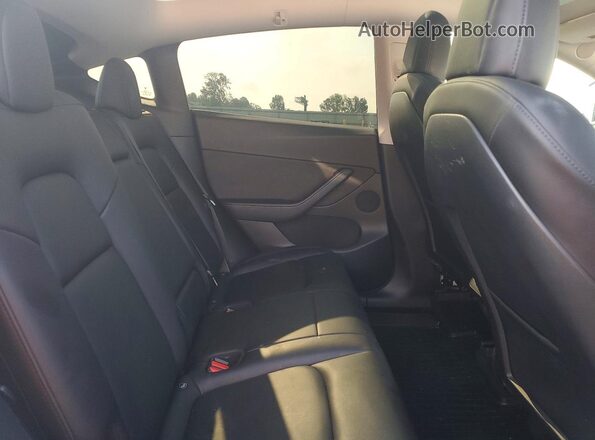 5YJYGDEE8MF185027 2021 TESLA MODEL White უკანა სავარძლების ხედი