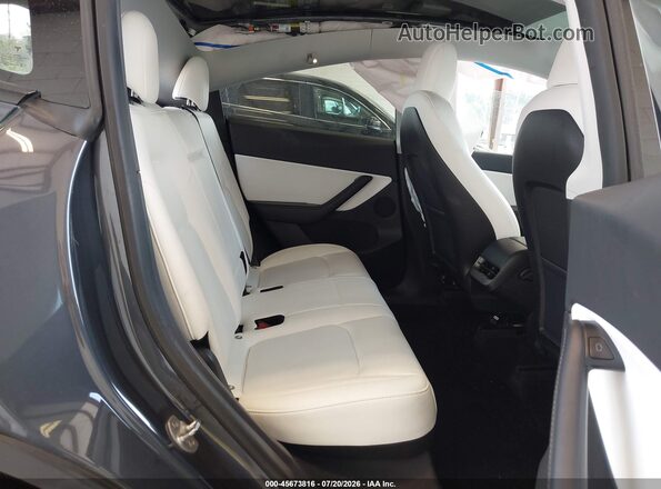 5YJYGDEE8MF283751 2021 TESLA MODEL Y Gray VIN კოდის სტიკერის ხედი