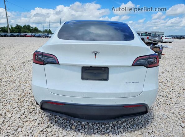 5YJYGDEE8MF303982 2021 TESLA MODEL White Вид ззаду