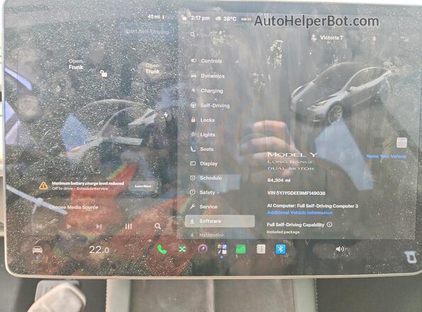 5YJYGDEE9MF149038 2021 TESLA MODEL Серый Вид щитка приборов