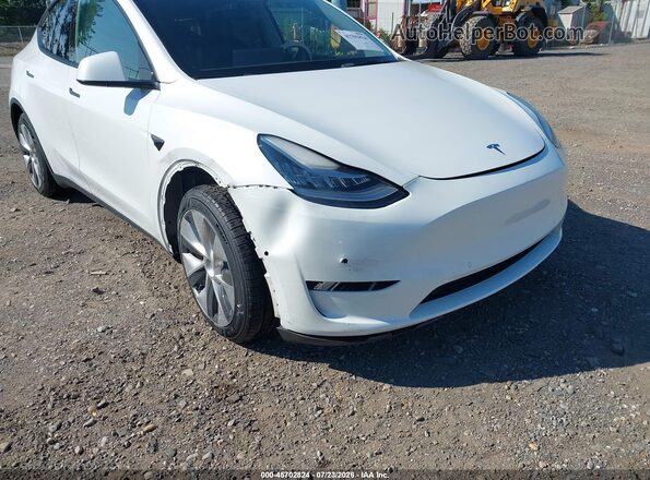 5YJYGDEEXMF188463 2021 TESLA MODEL Y Белый Вид салона спереди