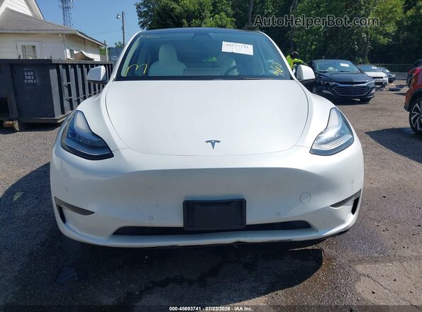 5YJYGDEEXMF311694 2021 TESLA MODEL Y Белый Вид задней части салона
