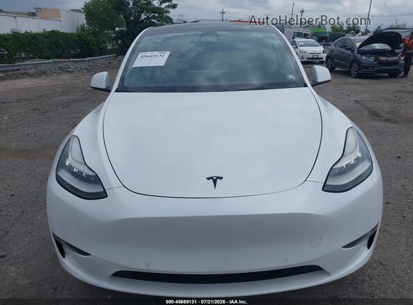 5YJYGDEF0LF028051 2020 TESLA MODEL Y White Առջևի վահանակի տեսք