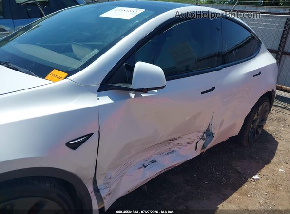 5YJYGDEF0MF252292 2021 TESLA MODEL Y Белый Вид спереди
