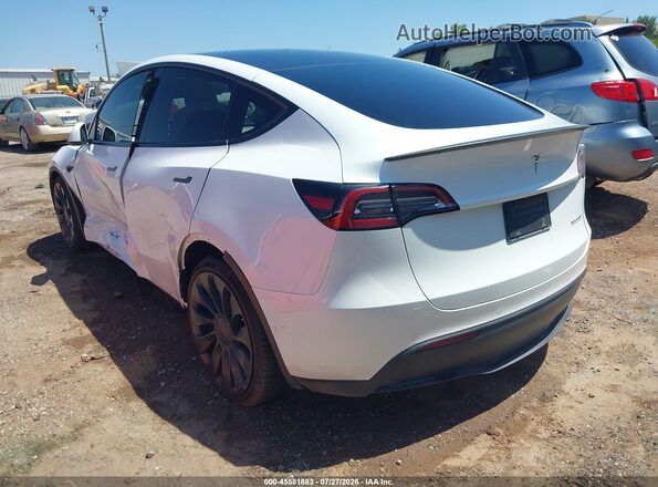 5YJYGDEF0MF252292 2021 TESLA MODEL Y Белый Задняя левая четверть