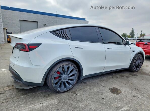 5YJYGDEF2MF251709 2021 TESLA MODEL Белый Задняя правая четверть