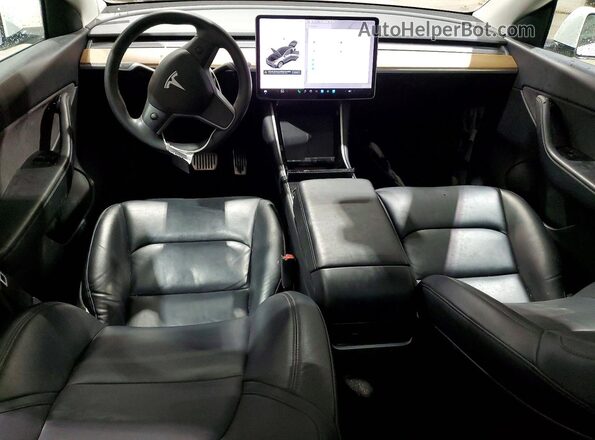 5YJYGDEF6LF017295 2020 TESLA MODEL Белый Вид панели приборов