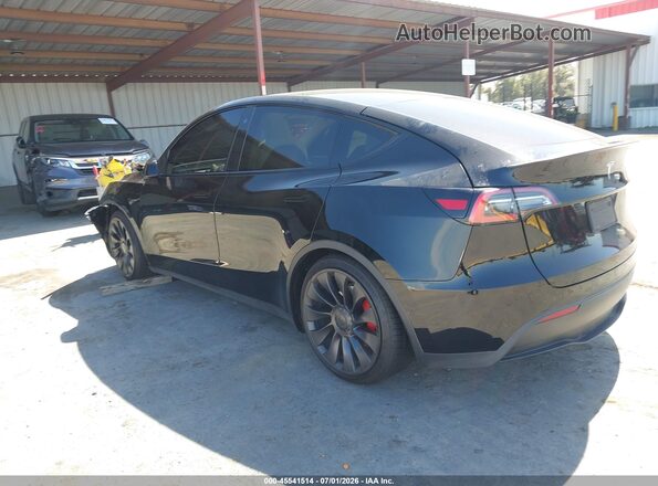 5YJYGDEF6LF058770 2020 TESLA MODEL Y Черный Задняя левая четверть