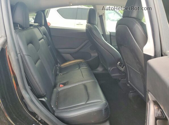 5YJYGDEF6MF081922 2021 TESLA MODEL Black Vista de los asientos traseros