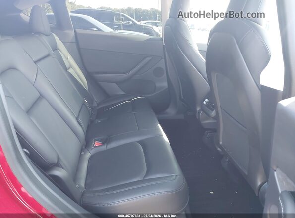 5YJYGDEF7LF006001 2020 TESLA MODEL Y Red Vista de la etiqueta del VIN