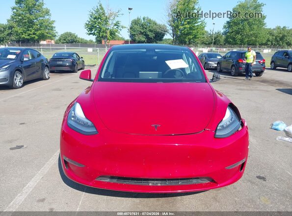 5YJYGDEF7LF006001 2020 TESLA MODEL Y Red Vista del salpicadero