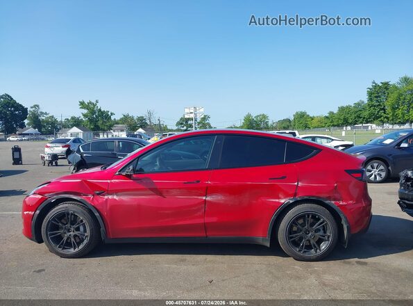 5YJYGDEF7LF006001 2020 TESLA MODEL Y Red Vista interior trasera