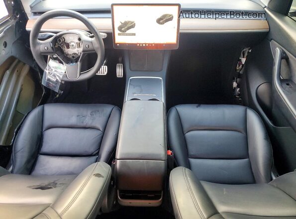 5YJYGDEF7MF249034 2021 TESLA MODEL Black Vista del salpicadero