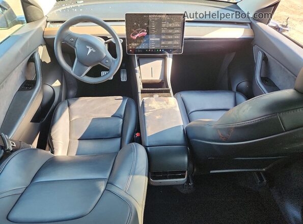 5YJYGDEF9LF000829 2020 TESLA MODEL Синий Вид панели приборов