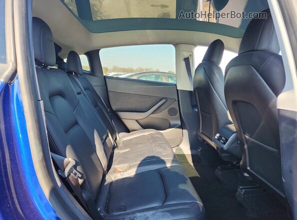 5YJYGDEF9LF000829 2020 TESLA MODEL Синий Вид задних сидений