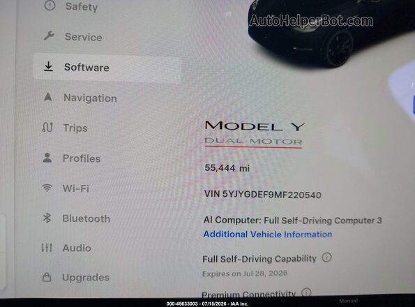 5YJYGDEF9MF220540 2021 TESLA MODEL Y Black Vista de los asientos traseros