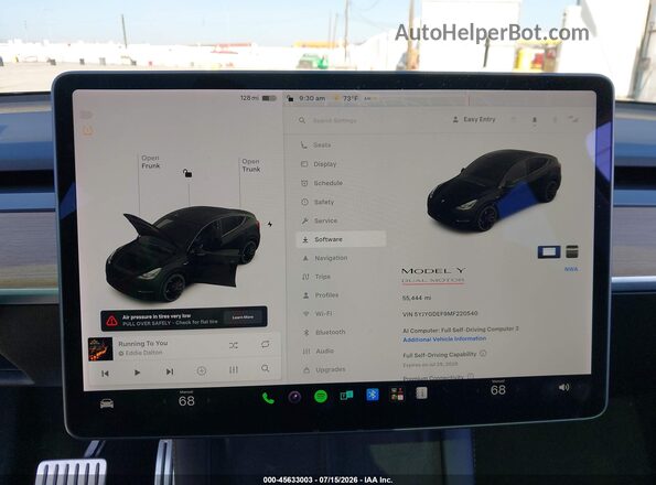 5YJYGDEF9MF220540 2021 TESLA MODEL Y Black 